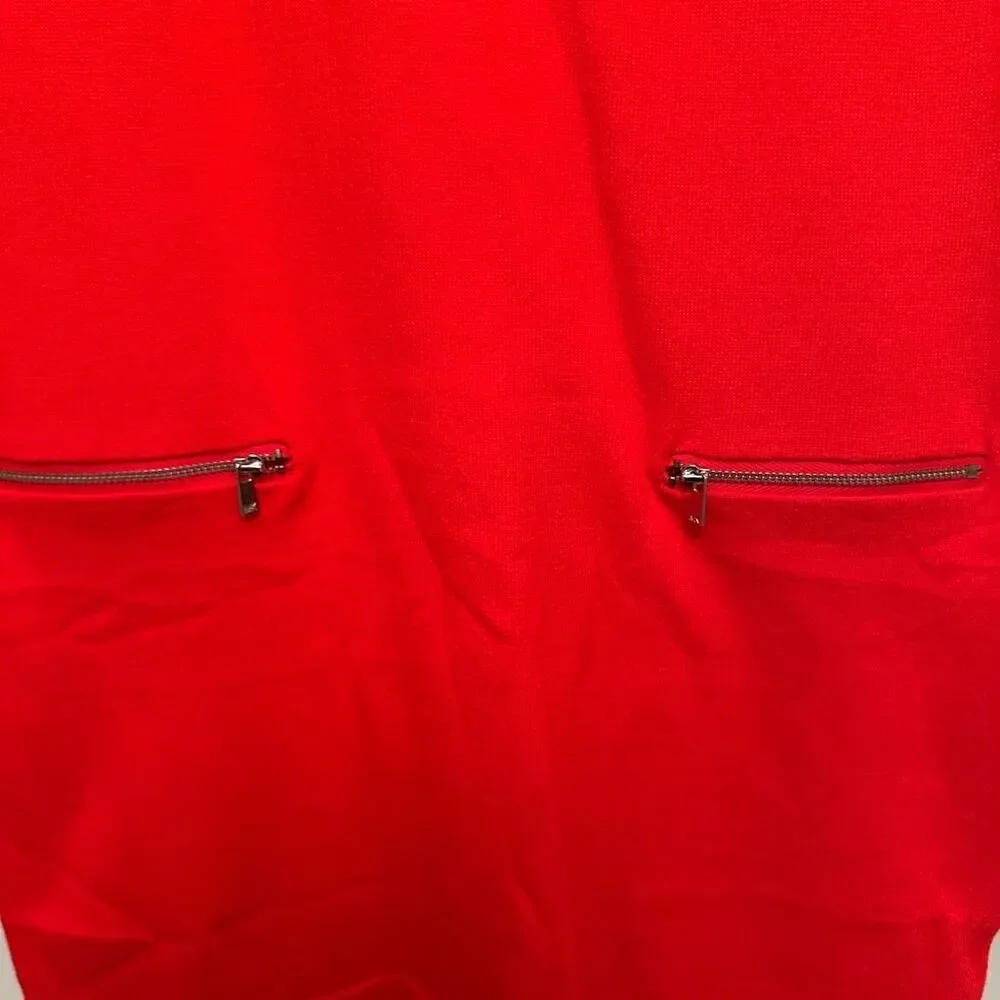 Michael Kors orange sweater dress- size M